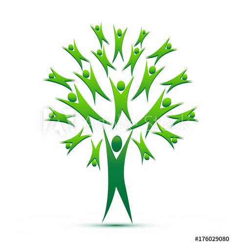 Tree, People Teamwork Achievement And Success, Icon Vector 475x500 Tree, People Teamwork Achievement And Success, Icon Vector