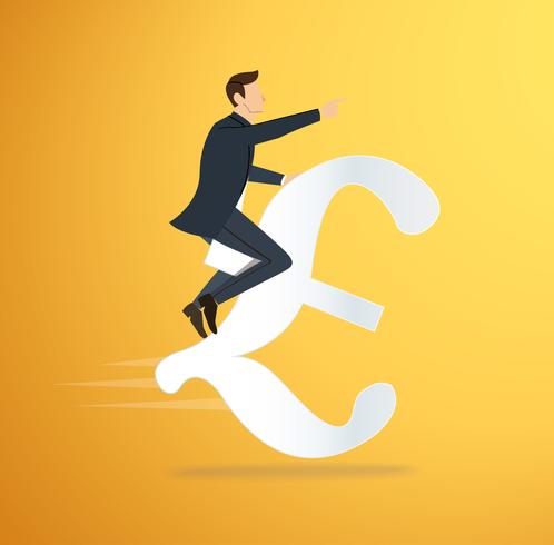 A Man Riding Euro Icon Vector Business Concept Illustration Way 498x490 A Man Riding Euro Icon Vector Business Concept Illustration Way