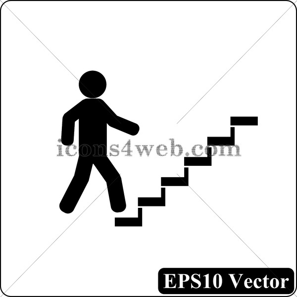 Businessman On Stairs 600x600 Businessman On Stairs