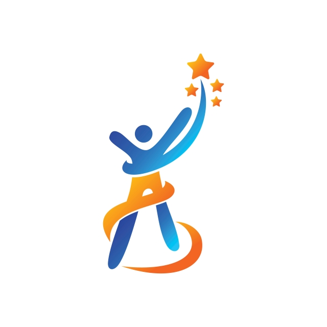 640x640 Success Star Logo Design Template Isolated, Logo Vector, Star