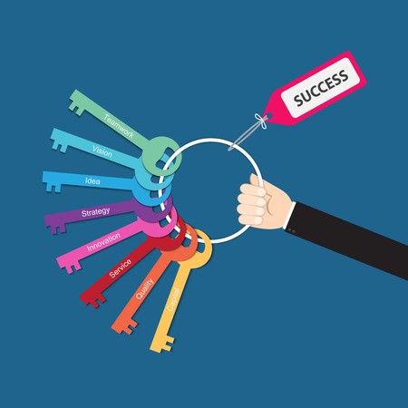 450x450 Hand Holding Bunch Of Keys For Success, Vector For Success