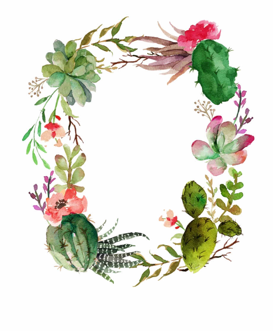920x1113 Succulent Vector Garland