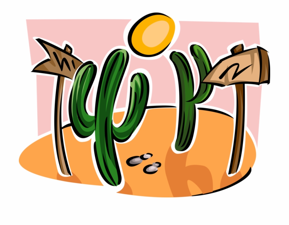 920x718 Vector Illustration Of Desert Vegetation Succulent