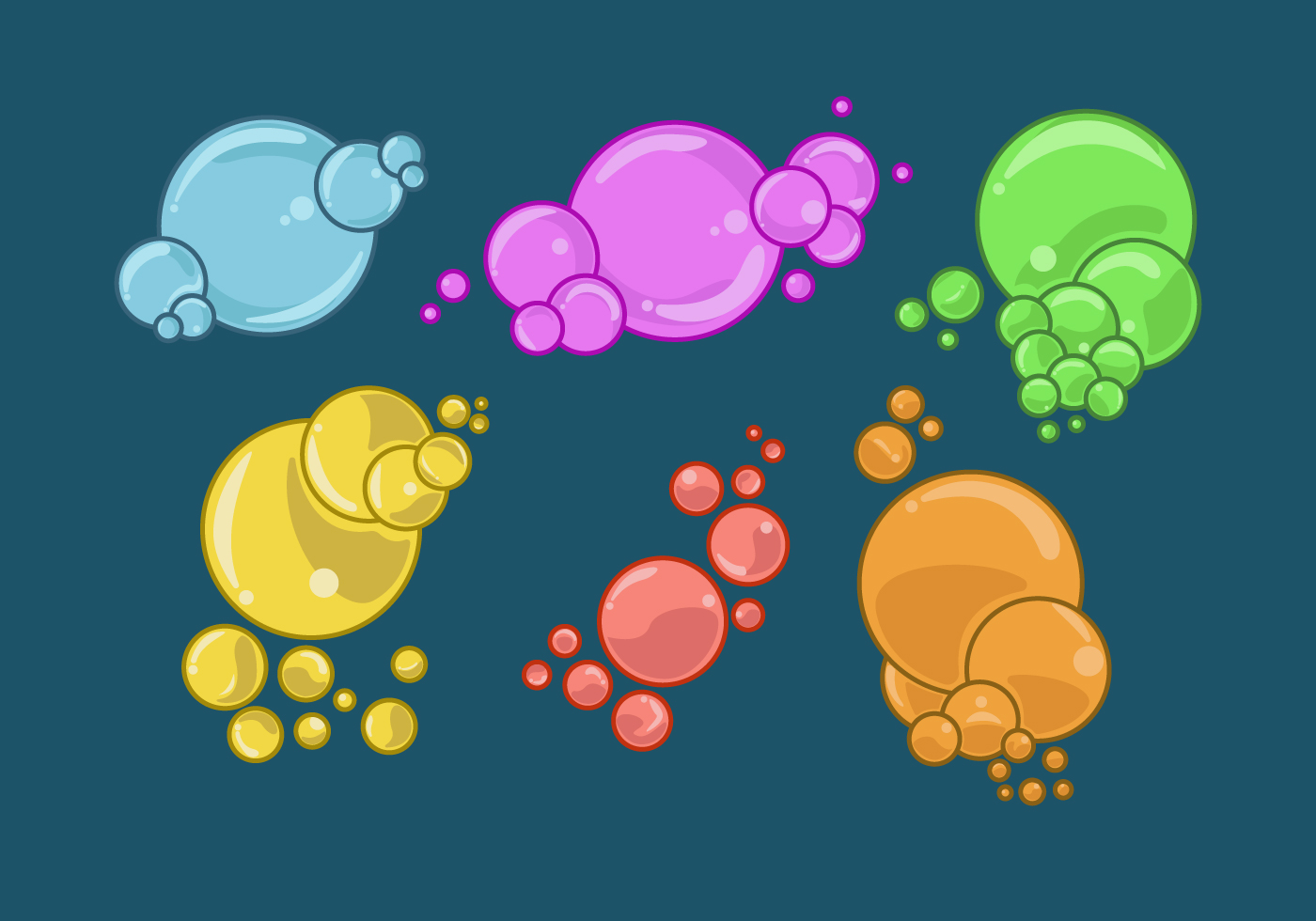 1400x980 Suds Free Vector Art