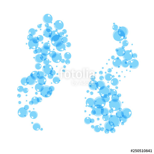 500x500 Flying Bubbles Of Soap Suds Flat Vector Stock Image And Royalty