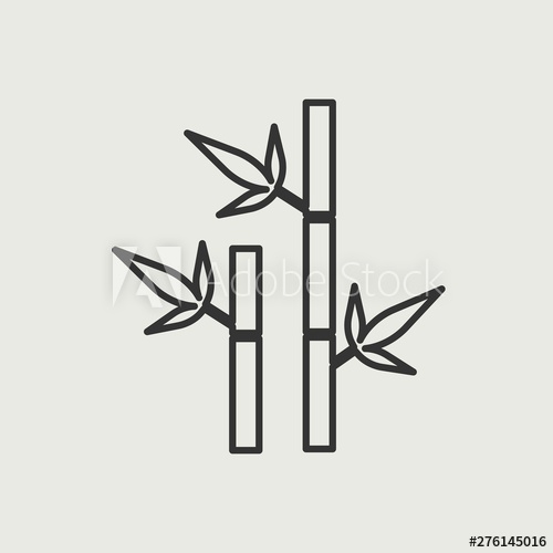 500x500 Sugar Cane Vector Icon Illustration Sign