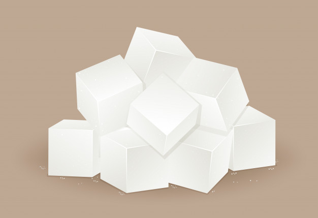 626x429 Many White Sugar Cube Vector Premium Download