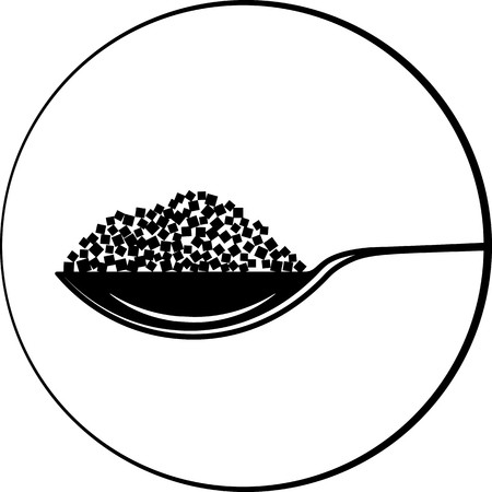 450x450 Spoonful Of Sugar Cube Icon Vector Art Illustration Royalty Free