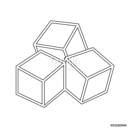 500x500 Sugar Cubes Icon Stock Image And Royalty Free Vector
