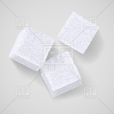 400x400 White Refined Sugar Cubes Vector Image Of Food And Beverages