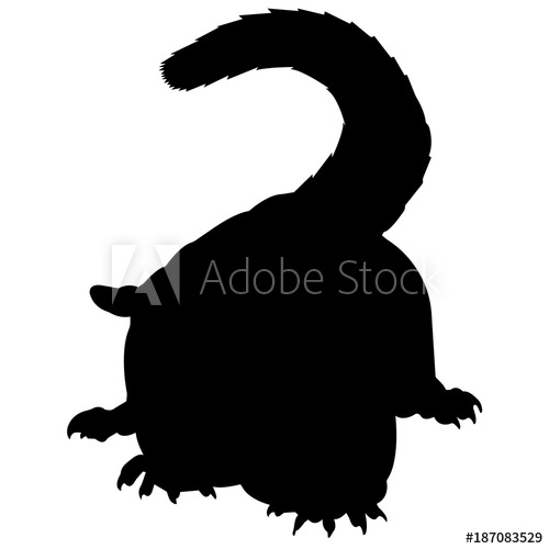 500x500 Sugar Glider Silhouette Vector Graphics
