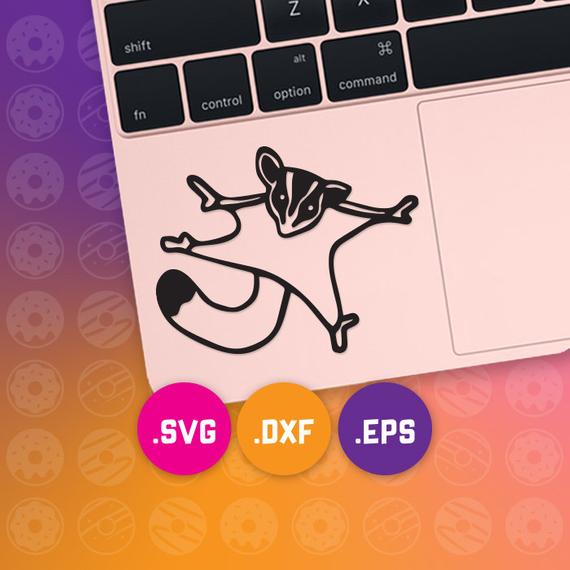 570x570 Sugar Glider Vector Cutting Flying Squirrel Dxf Etsy