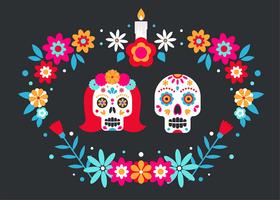 Sugar Skull Free Vector Art 280x200 Sugar Skull Free Vector Art