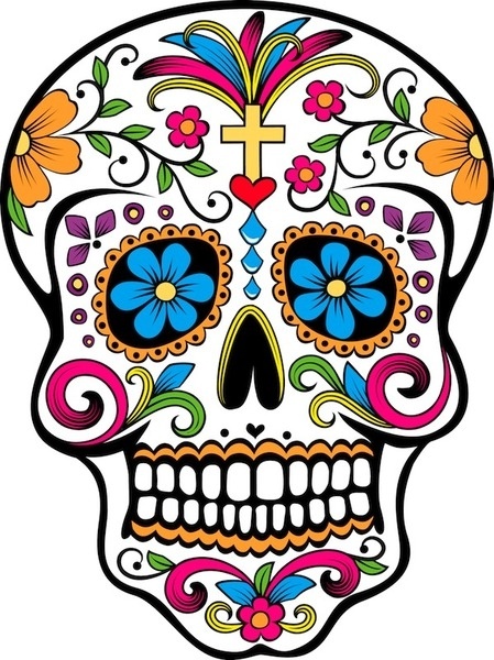 Sugar Skull Vector Free Vector In Encapsulated Postscript 449x600 Sugar Skull Vector Free Vector In Encapsulated Postscript