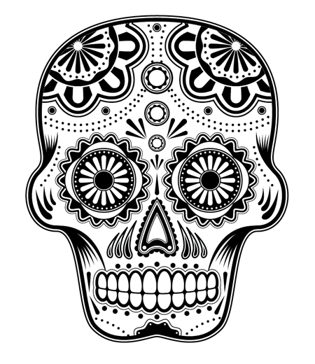 How To Create A Detailed Vector Sugar Skull Illustration 450x520 How To Create A Detailed Vector Sugar Skull Illustration
