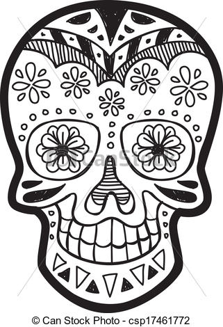 Sugar Skull Vectors Illustration 321x470 Sugar Skull Vectors Illustration