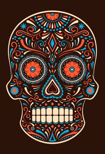 437x640 Imagen Relacionada Holaaaa Sugar Skull, Vector Free, Skull