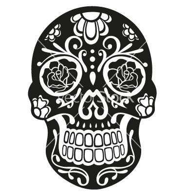 380x400 Sugar Skull Vector