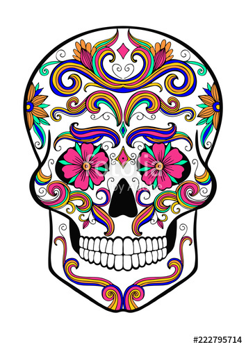 Sugar Skull Vector Free at Vectorified.com | Collection of Sugar Skull ...