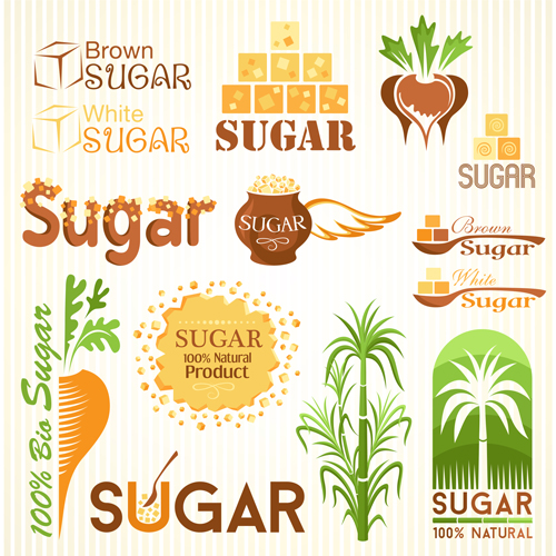 Sugar Labels With Logos Vector Material Free Download 500x500 Sugar Labels With Logos Vector Material Free Download
