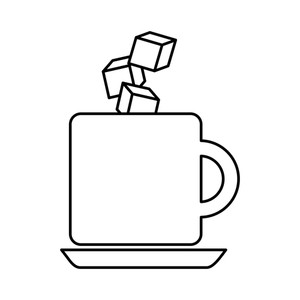 Coffee With Cubes Sugar Vector Illustration Design Royalty Free 300x300 Coffee With Cubes Sugar Vector Illustration Design Royalty Free