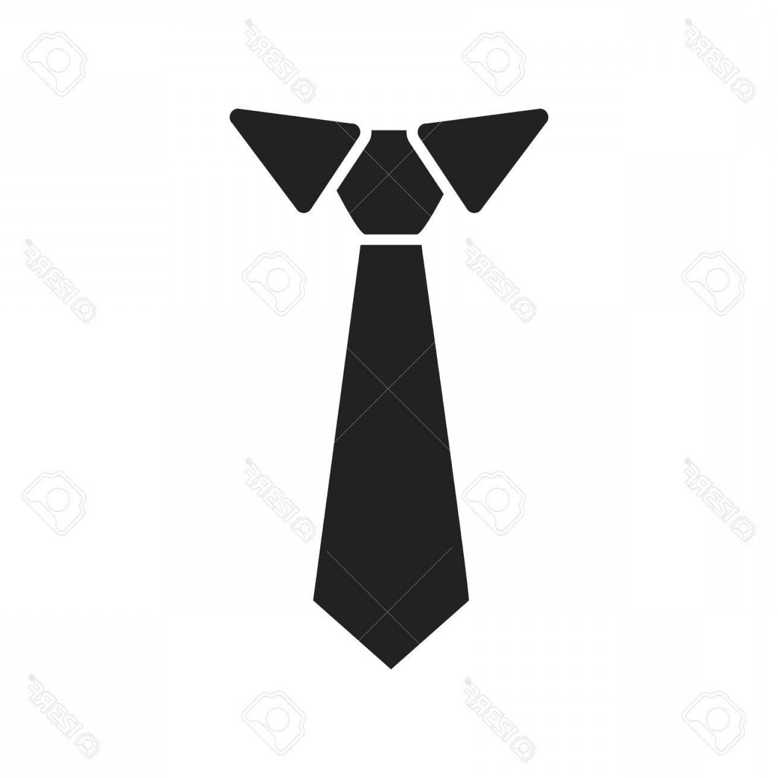 1560x1560 Photostock Vector Tie Flat Icon Necktie Vector Illustration