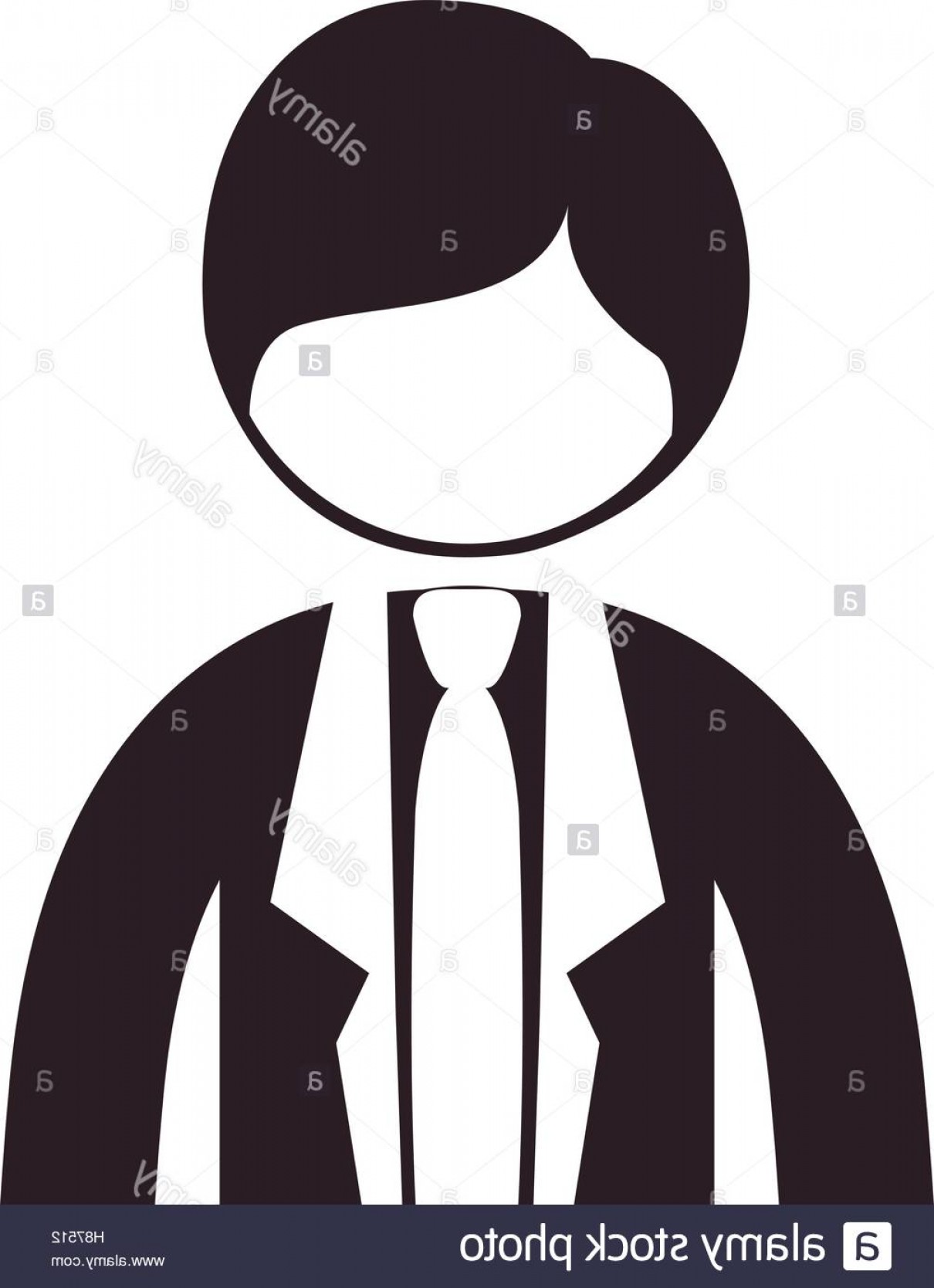 1210x1668 Stock Photo Silhouette Half Body Man Suit With Tie Vector