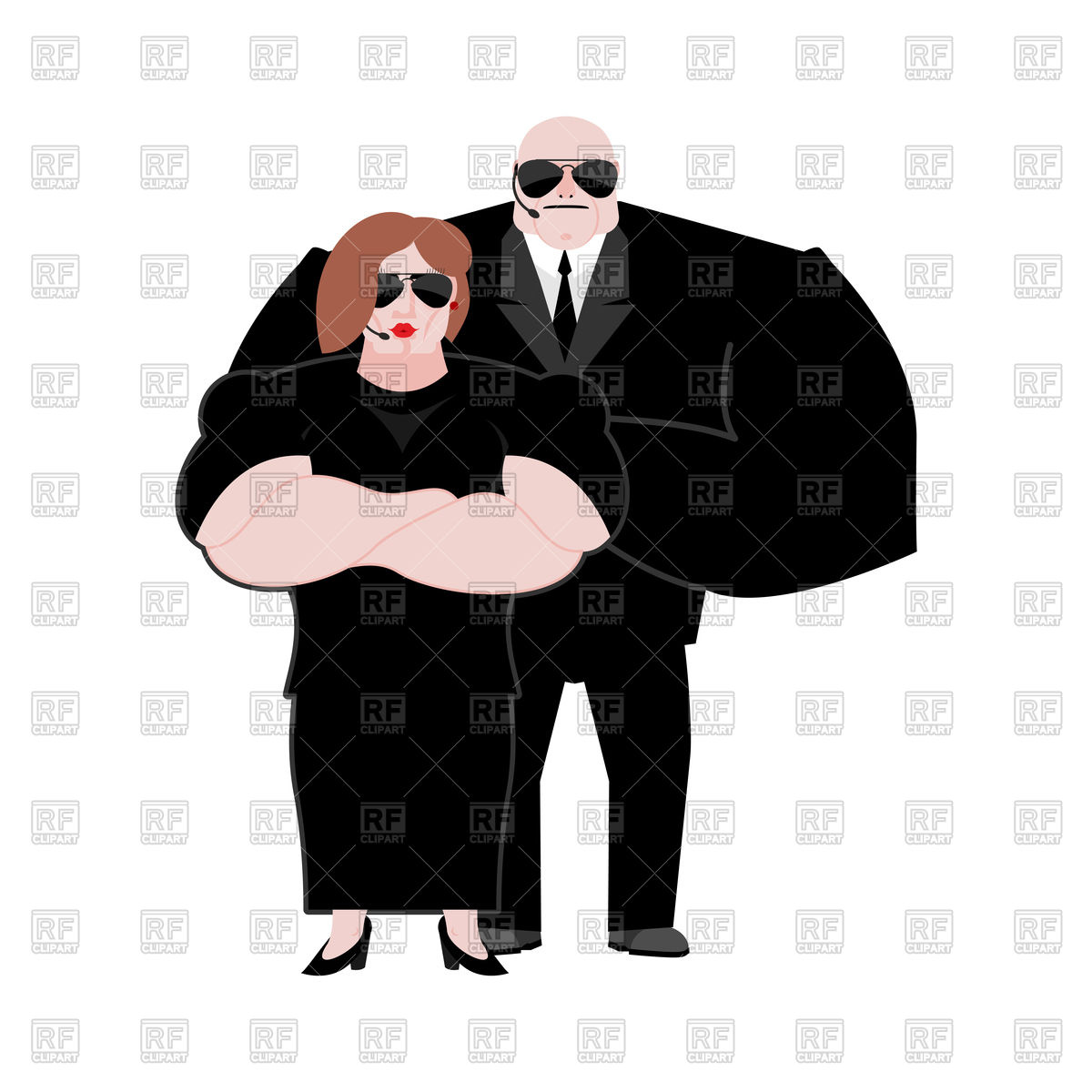 Bodyguard Husband And Wife In Black Suit Vector Image Of People 1200x1200 Bodyguard Husband And Wife In Black Suit Vector Image Of People