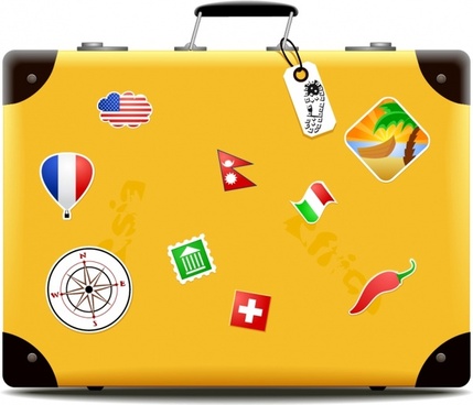 429x368 Suitcase Free Vector Download