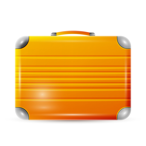 Orange Polycarbonate Suitcase Vector Free Download 600x600 Orange Polycarbonate Suitcase Vector Free Download