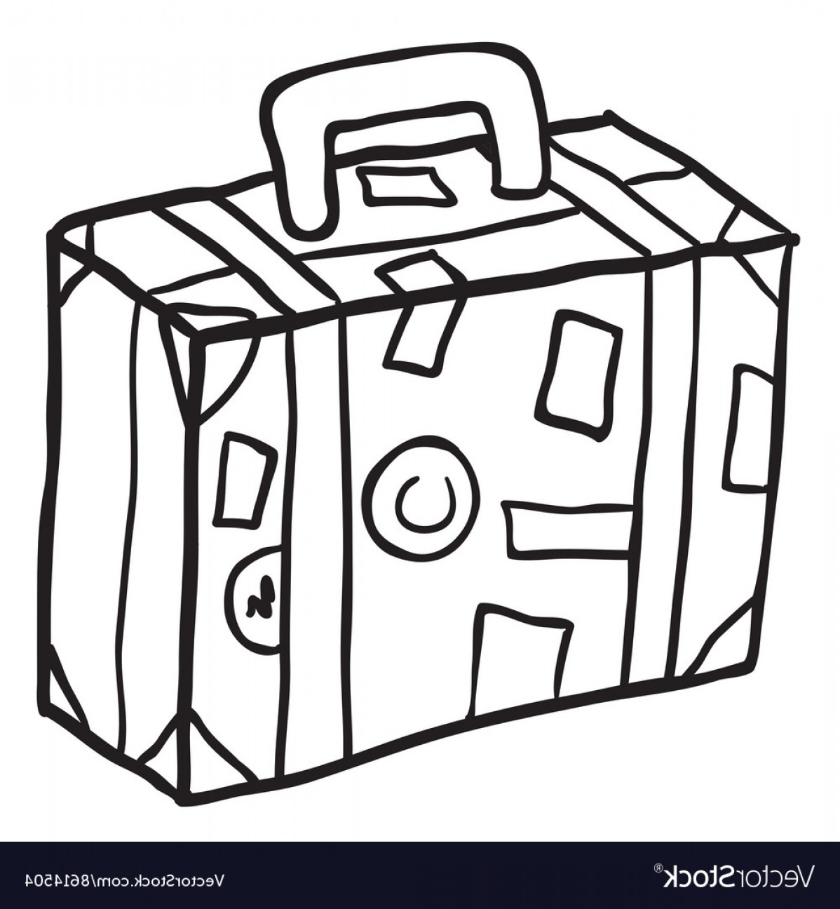 Simple Black And White Travel Suitcase Vector Catchsplace 1198x1296 Simple Black And White Travel Suitcase Vector Catchsplace