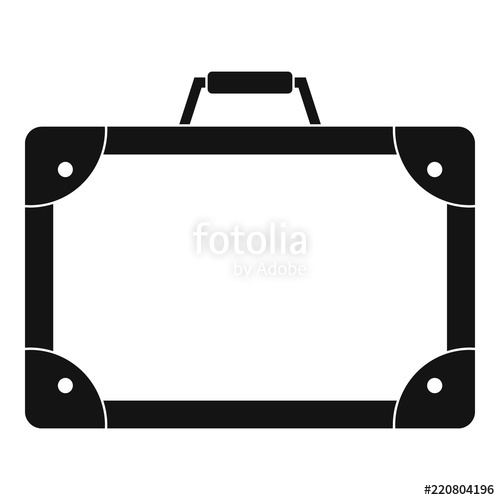Travel Suitcase Icon Simple Illustration Of Travel Suitcase 500x500 Travel Suitcase Icon Simple Illustration Of Travel Suitcase