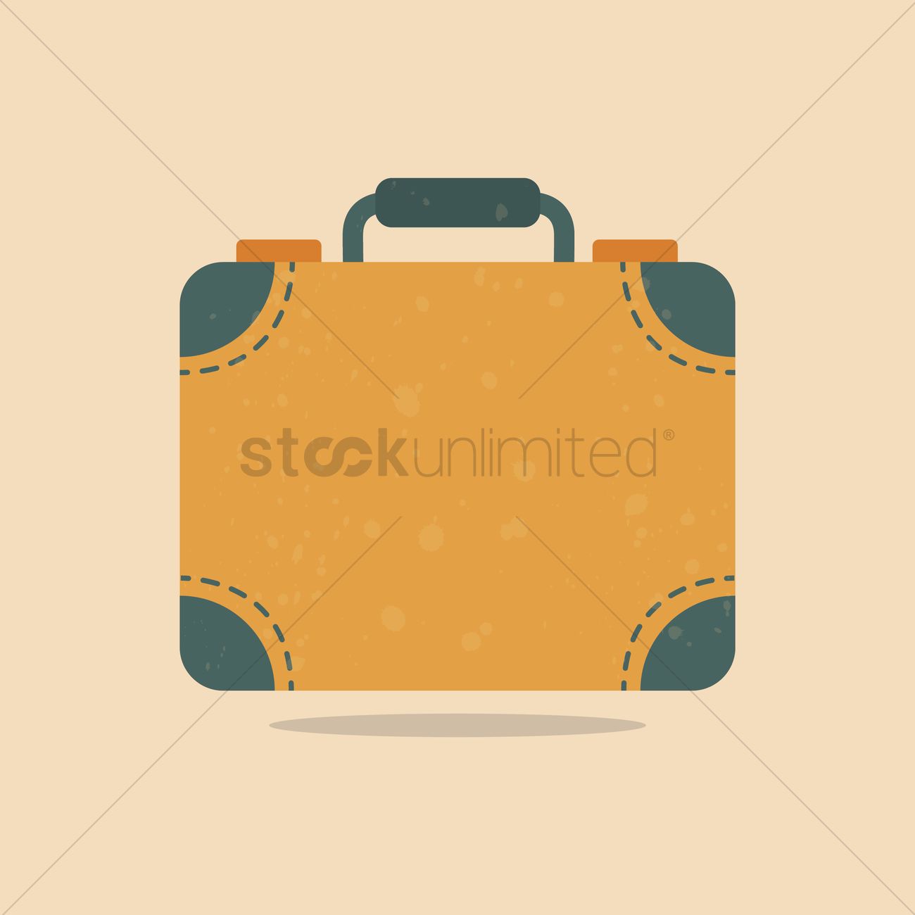 Vintage Suitcase Vector Image 1300x1300 Vintage Suitcase Vector Image