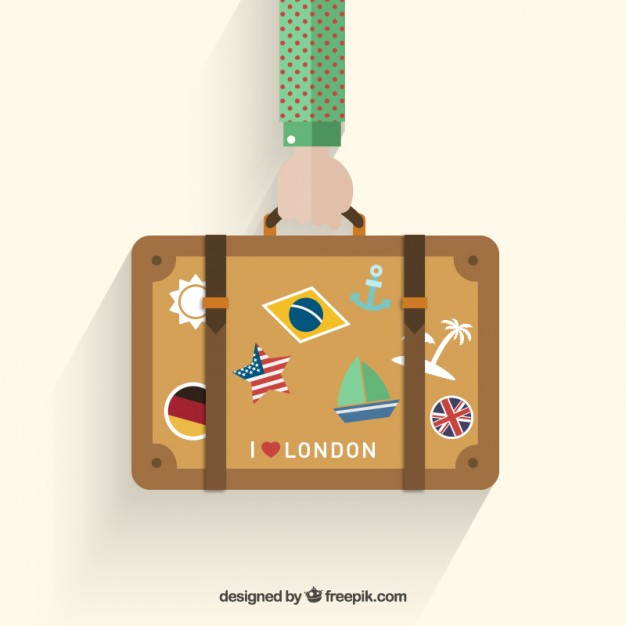 Holidays Suitcase Free Vector 626x626 Holidays Suitcase Free Vector