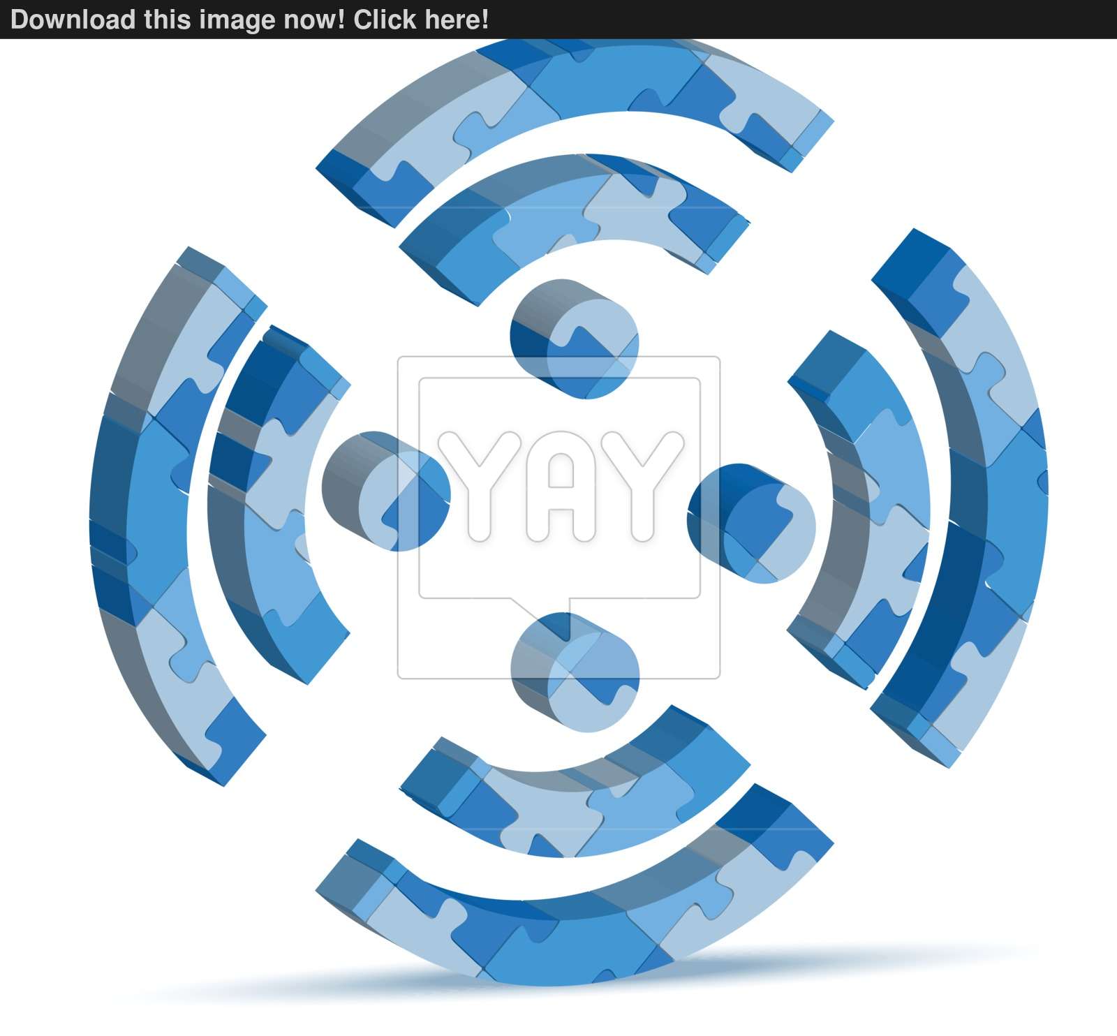 1600x1484 Rss, Rich Site Summary Icon In Puzzle Vector