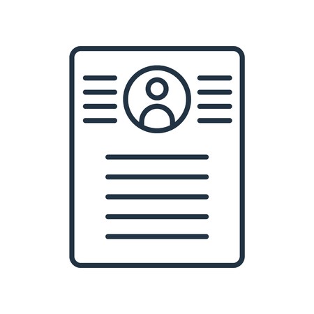 450x450 Summary Icon Vector Isolated On White Background, Summary