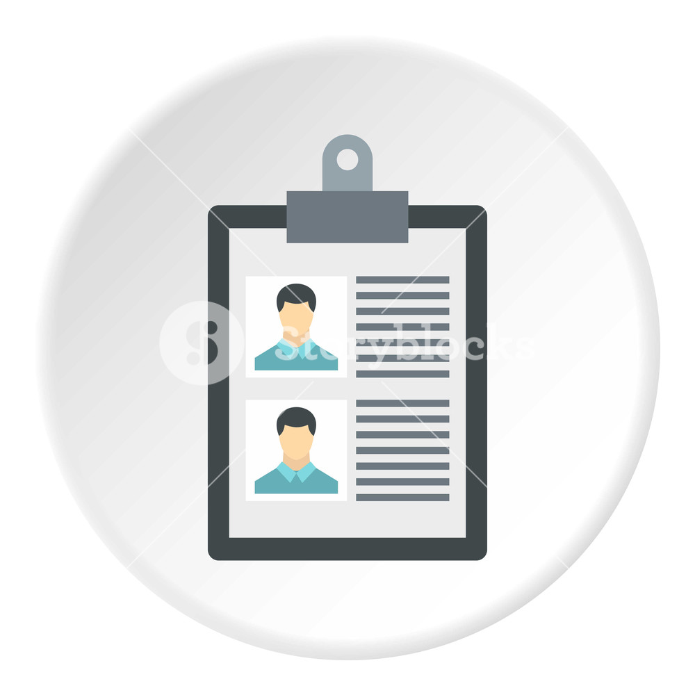 1000x1000 Summary In Folder Icon Flat Illustration Of Summary In Folder