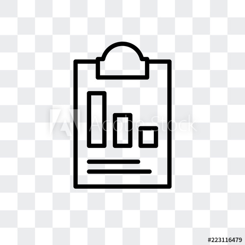 500x500 Summary Icon Isolated On Transparent Background Modern