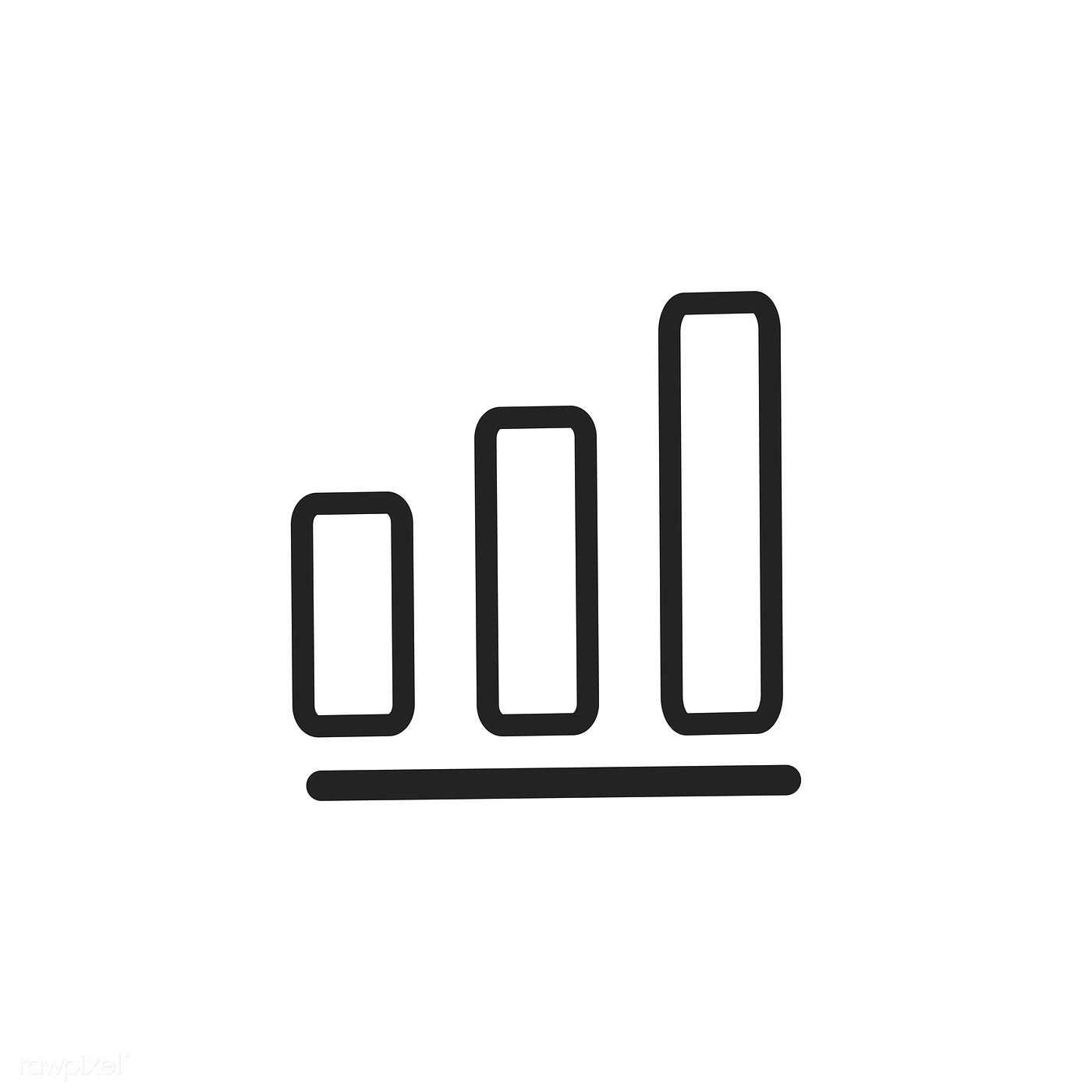 1400x1400 Business Summary Graph Icon Vector Free Image