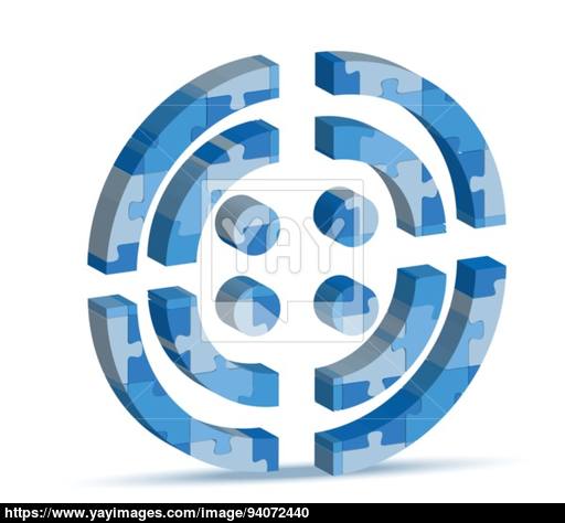 512x474 Vector Illustration Of Rss, Rich Site Summary Icon In Puz