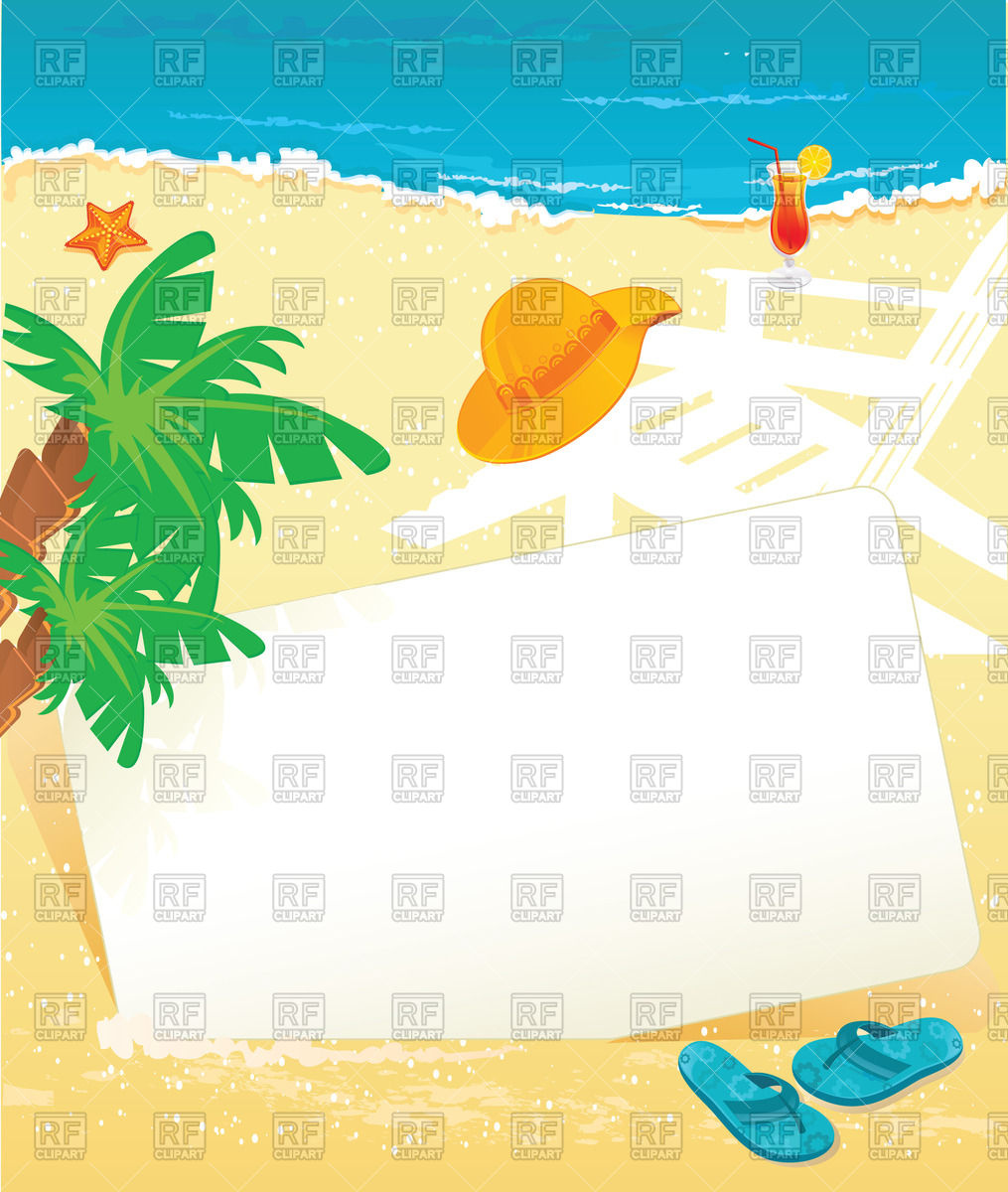 Summer Banner On The Beach Vector Image Of Travel Sonneon 1015x1200 Summer Banner On The Beach Vector Image Of Travel Sonneon