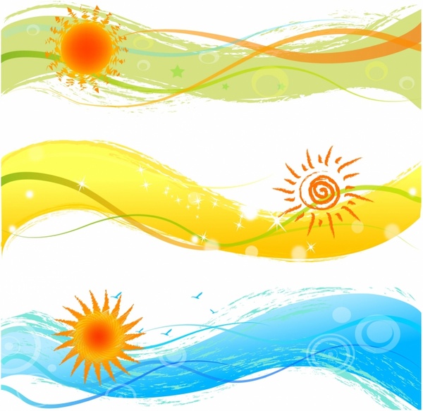 Summer Banners With Sun Free Vector In Adobe Illustrator 600x583 Summer Banners With Sun Free Vector In Adobe Illustrator