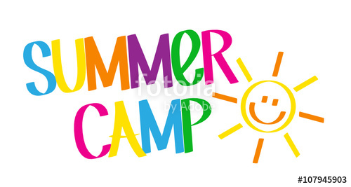500x267 Summer Camp Graffiti Style Colourful Vector Lettering Stock