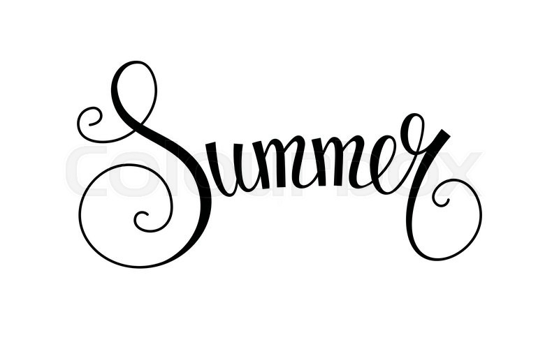 800x487 Vector Summer Text Summer Background Stock Vector Colourbox