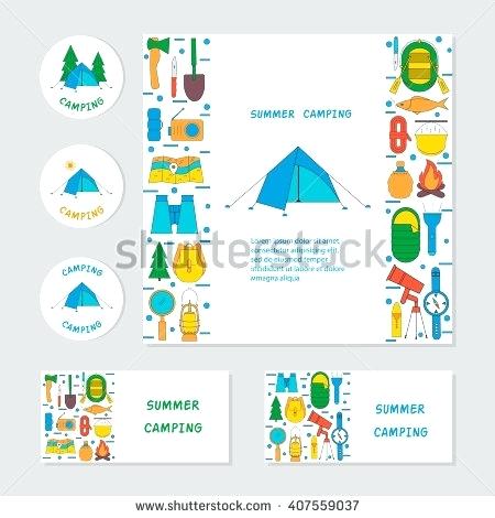 450x470 Summer Camp Logo Template