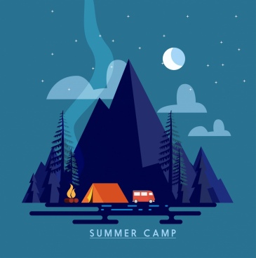 365x368 Summer Camp Free Vector Download
