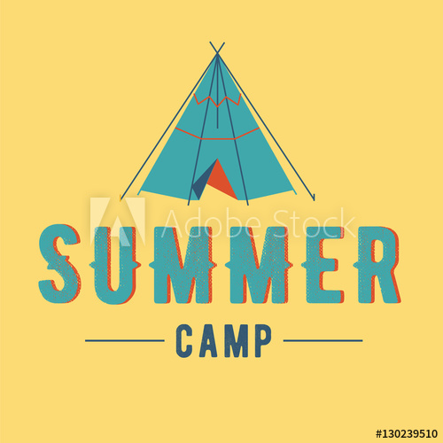 500x500 Summer Camp Vector Label Summer C Summer Camp Icon, Insignia