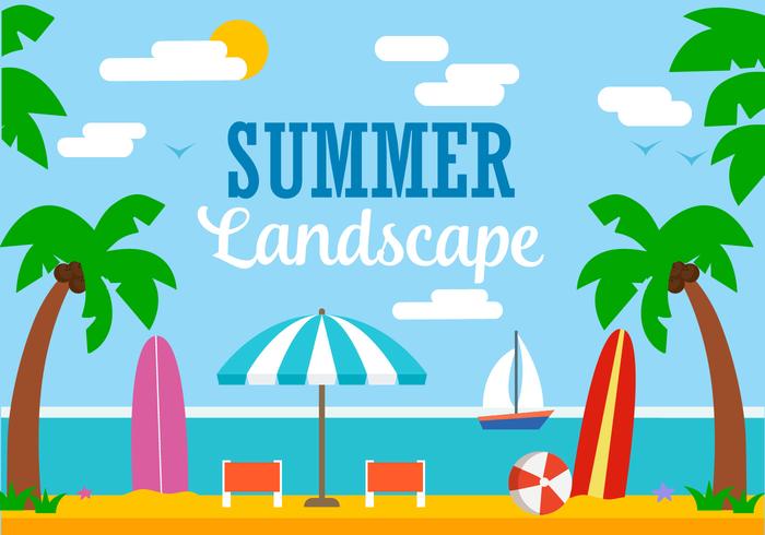 700x490 Free Vector Summer Illustration
