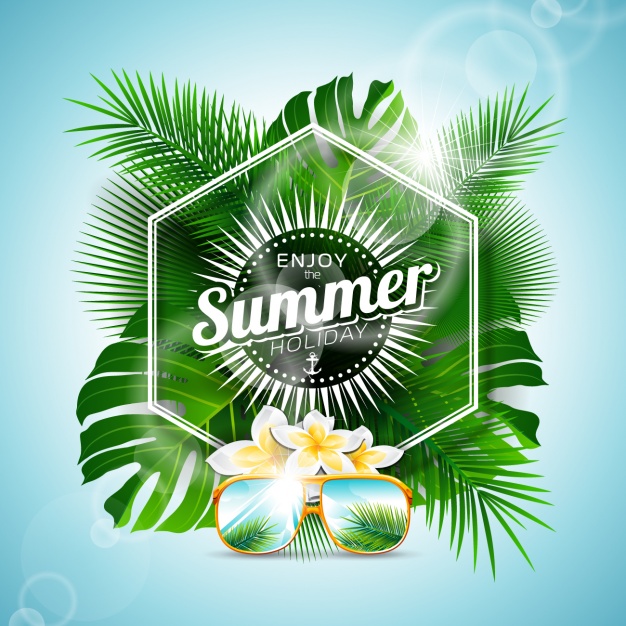 626x626 Summer Background Design Vector Free Download