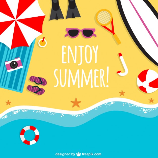 626x626 Enjoy Summer Background Vector Free Download